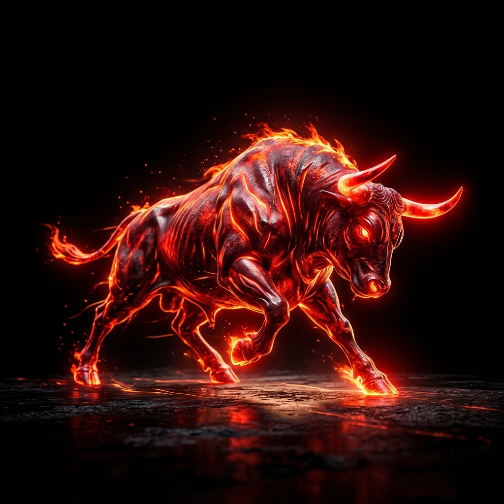Toro rojo — símbolo de disciplina y consistencia